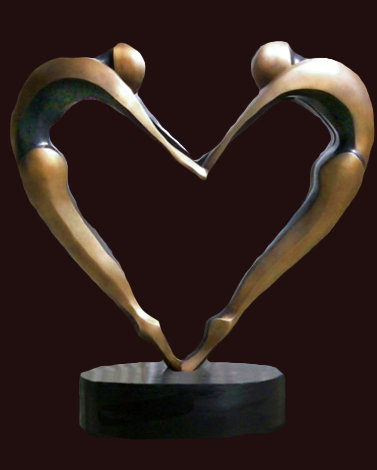 Arched Dancers 2  Bronze Sculpture 2002 48 in - Huge Sculpture - Robert Holmes