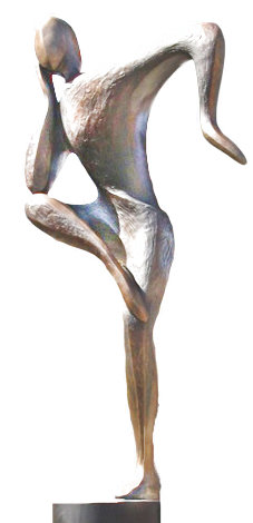 Balance, 6 ft Bronze Sculpture 1995 102 in - Huge Monumental Size Sculpture - Robert Holmes