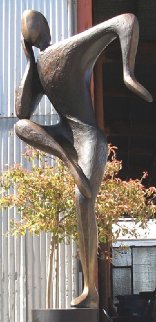 Balance, 6 ft (Large)  Bronze Sculpture 102 In Sculpture - Robert Holmes