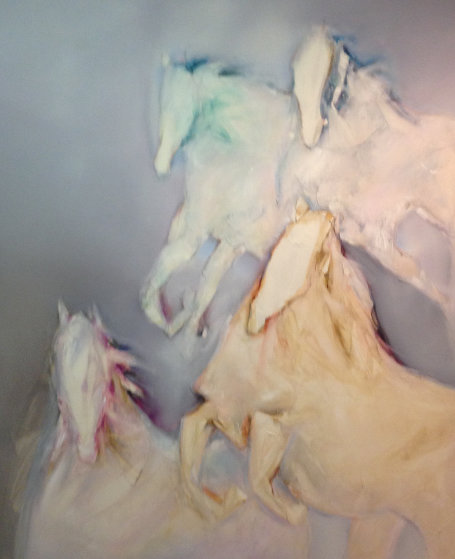 Pegasus 1989 64x74 Super Huge Original Painting by Jean Richardson Pegasus 1989 64x74 Super Huge Original Painting by Jean Richardson