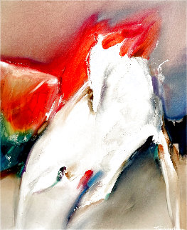 Chimera 1988 36x31 Original Painting - Jean Richardson Chimera 1988 36x31 Original Painting - Jean Richardson