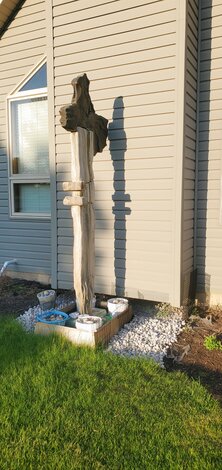 Untitled Unique Stone Sculpture - 8 Feet High Sculpture - John Richen