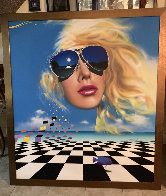Untitled Painting 1985 55x50 Super Huge Original Painting by Rick Garcia - 1 Untitled Painting 1985 55x50 Super Huge Original Painting by Rick Garcia - 1
