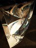 Desert Flower Optical Lead Crystal Sculpture Sculpture by Christopher Ries - 7