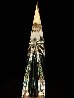 Desert Flower Optical Lead Crystal Sculpture Sculpture by Christopher Ries - 5