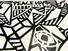 Peace Love Painting - 92x92 - Huge Mural Size Original Painting by Chris Riggs - 6 Peace Love Painting - 92x92 - Huge Mural Size Original Painting by Chris Riggs - 6