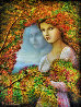 Fairy of the Woods 2006 19x23 Original Painting by Rina Sutzkever - 2