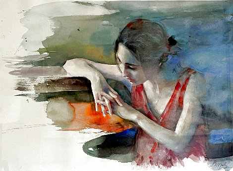 Reverie Watercolor 30x36 Watercolor - Vangelis Rinas