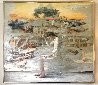 Hidden Canvas 71x79 - Huge Mural Size - 2 Panels Original Painting by Vangelis Rinas - 1