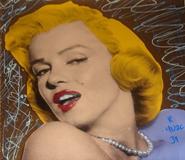 Sexy Marilyn Monroe Gold Unique 2004 15x15 Limited Edition Print - Ringo Sexy Marilyn Monroe Gold Unique 2004 15x15 Limited Edition Print - Ringo