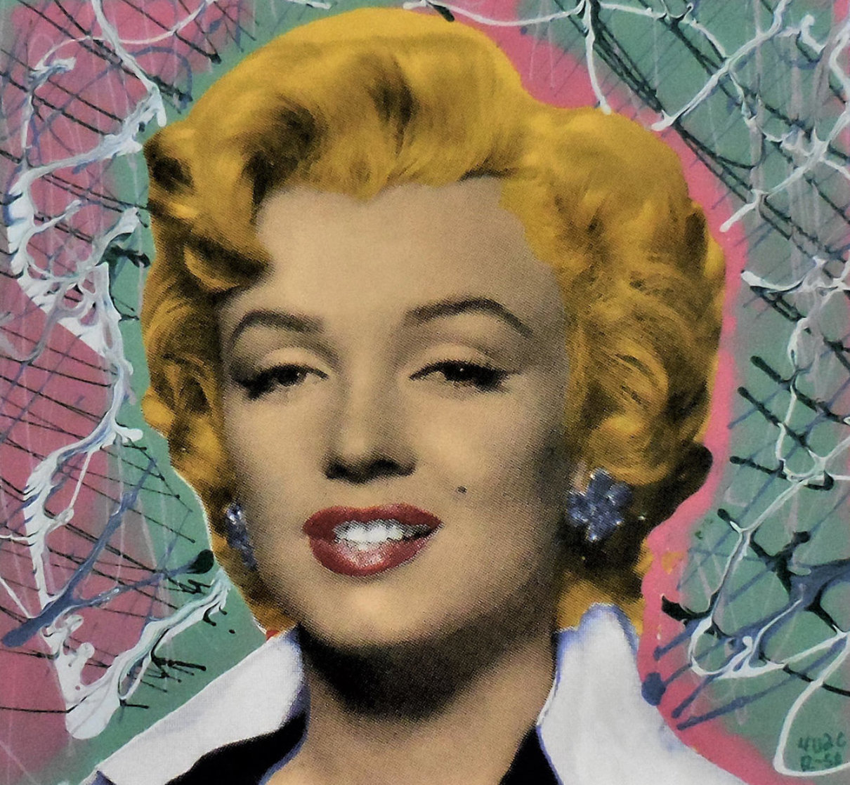 Marilyn 2005 18x18 Embellished Collaboration Limited Edition Print by  Ringo