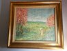 Figure in a Landscape 22x26 - Italy Original Painting by Rino Li Causi - 1