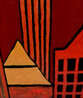 Sunset in NYC - 36x48 Acrylic on Canvas 2002 - New York - Signed Twice Original Painting by Rino Li Causi - 6 Sunset in NYC - 36x48 Acrylic on Canvas 2002 - New York - Signed Twice Original Painting by Rino Li Causi - 6