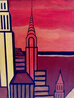 Sunset in NYC - 36x48 Acrylic on Canvas 2002 - New York - Signed Twice Original Painting by Rino Li Causi - 3 Sunset in NYC - 36x48 Acrylic on Canvas 2002 - New York - Signed Twice Original Painting by Rino Li Causi - 3