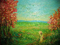 Figure in a Landscape 20x24 Original Painting by Rino Li Causi - 0 Figure in a Landscape 20x24 Original Painting by Rino Li Causi - 0