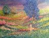 Momento di Pace (Moment of Peace) 1985 38x48 Huge Original Painting by Rino Li Causi - 0 Momento di Pace (Moment of Peace) 1985 38x48 Huge Original Painting by Rino Li Causi - 0
