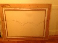 Momento di Pace (Moment of Peace) 1985 38x48 Super Huge Original Painting by Rino Li Causi - 3 Momento di Pace (Moment of Peace) 1985 38x48 Super Huge Original Painting by Rino Li Causi - 3