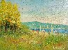 A Day At the Beach 1975 12x16 Original Painting by Rino Li Causi - 0 A Day At the Beach 1975 12x16 Original Painting by Rino Li Causi - 0