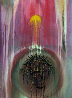 Easter 1992 72x24 Huge Original Painting - Ellwood T Risk