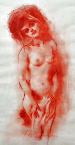 Untitled Portrait of a Nude 27x24 Works on Paper (not prints) - Julian Ritter
