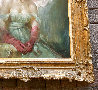 Lady in the Pink Gloves 45x32 - Huge Original Painting by Julian Ritter - 2