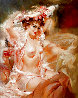 Seated Nude with Rose Covered Hat 40x46 - Huge Original Painting by Julian Ritter - 4