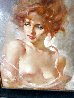 Redhead Nude Portrait 30x26 Original Painting by Julian Ritter - 2