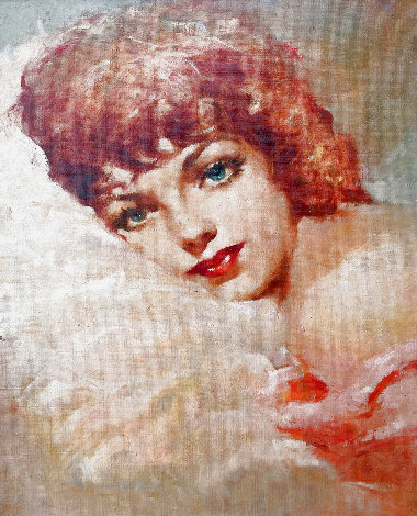 Portrait of June Mcafee 23x19 Original Painting - Julian Ritter