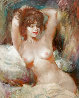 Seated Redhead 30x26 Original Painting by Julian Ritter - 0