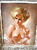 Nude Blonde Portrait 36x30 Original Painting by Julian Ritter - 2
