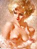 Nude Blonde Portrait 36x30 Original Painting by Julian Ritter - 0