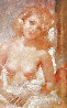 Nude Blonde in Repose 25x12 Original Painting by Julian Ritter - 0