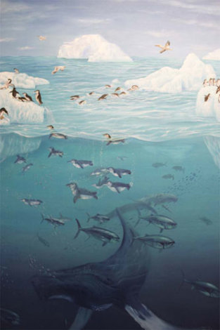 Arctic Bliss 1990 53x41 Original Painting - Blu Rivard