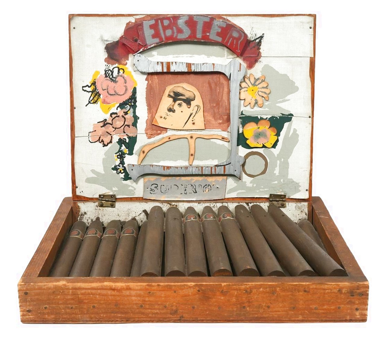 Webster Cigar Box Mixed Media Sculpture 1964 16 in by Larry Rivers ...