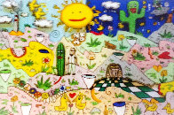 Faces in the Landscape 3-D 1995 Limited Edition Print by James Rizzi - 0