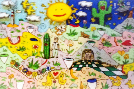 Faces in the Landscape 3-D 1995 Limited Edition Print - James Rizzi