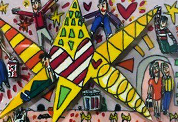 Swinging on a Star 1990 3-D Limited Edition Print - James Rizzi Swinging on a Star 1990 3-D Limited Edition Print - James Rizzi