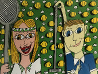 She Likes Tennis He Likes Golf 3-D 1997 Limited Edition Print by James Rizzi - 0 She Likes Tennis He Likes Golf 3-D 1997 Limited Edition Print by James Rizzi - 0