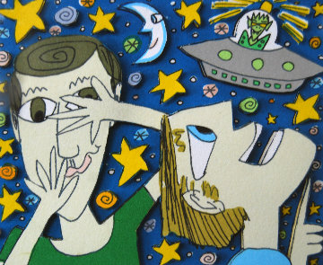 Someone is Watching Us 3-D 1997 Limited Edition Print - James Rizzi Someone is Watching Us 3-D 1997 Limited Edition Print - James Rizzi