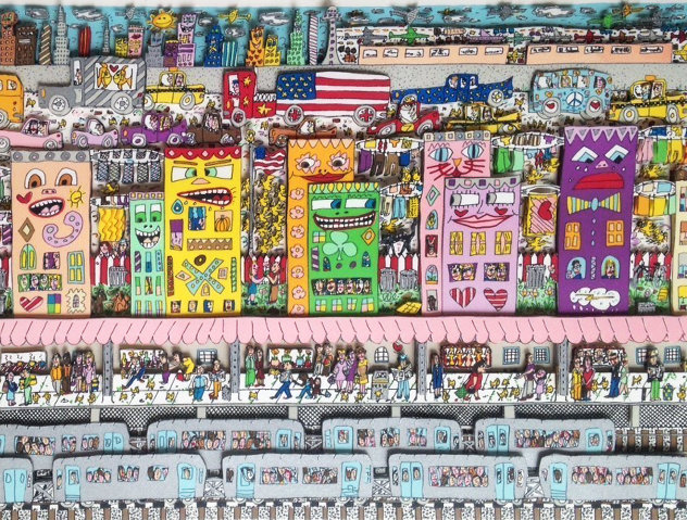 Going Places   1994 3-D Limited Edition Print by James Rizzi