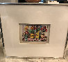 2 Pieces - Flowers For My Love And Lunch Break AP 3-D Limited Edition Print by James Rizzi - 2