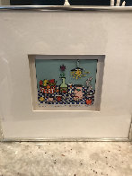 2 Pieces - Flowers For My Love And Lunch Break AP 3-D Limited Edition Print by James Rizzi - 3 2 Pieces - Flowers For My Love And Lunch Break AP 3-D Limited Edition Print by James Rizzi - 3