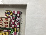 2 Pieces - Flowers For My Love And Lunch Break AP 3-D Limited Edition Print by James Rizzi - 4 2 Pieces - Flowers For My Love And Lunch Break AP 3-D Limited Edition Print by James Rizzi - 4