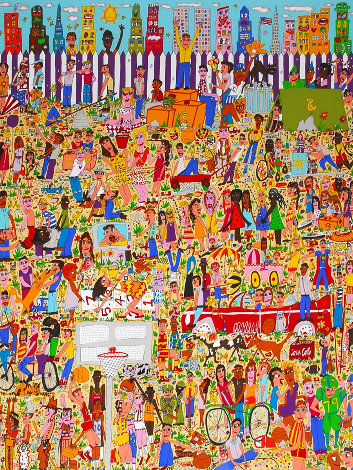 A Lot of Fun For City Kids 3-D 1990 Limited Edition Print - James Rizzi
