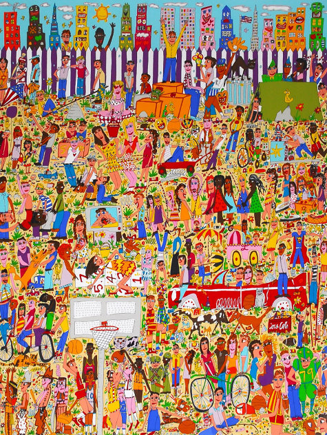 A Lot of Fun For City Kids 3-D 1990 Limited Edition Print by James Rizzi