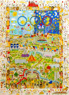 Village For the World 1996 3-D Limited Edition Print - James Rizzi Village For the World 1996 3-D Limited Edition Print - James Rizzi