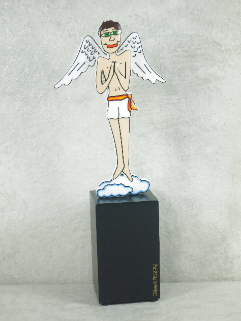Guardian Angel Porcelain Sculpture 11 in Sculpture by James Rizzi