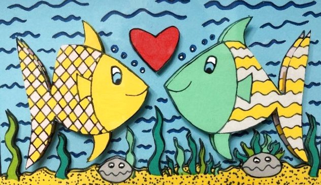 Love at First Sight 3-D 2001 Limited Edition Print by James Rizzi
