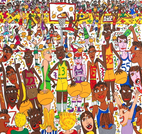 Shooting Like a Star 3-D 1992 Limited Edition Print - James Rizzi