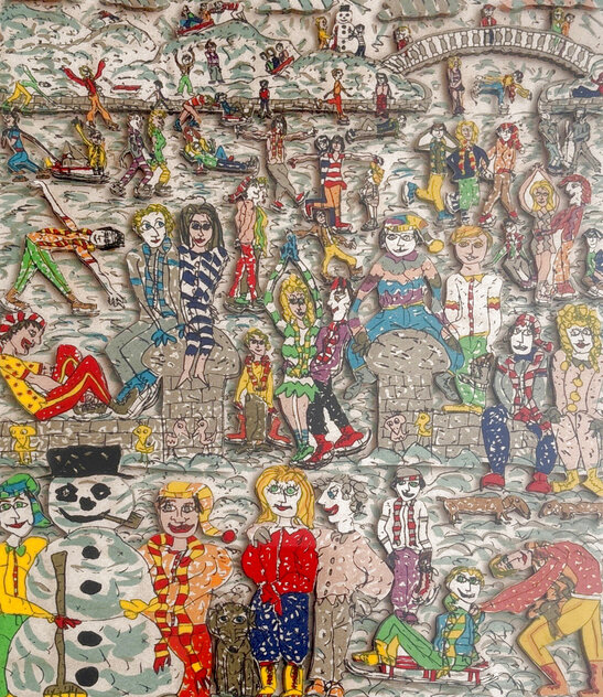 Holiday on Ice 3-D 1982 Limited Edition Print by James Rizzi Holiday on Ice 3-D 1982 Limited Edition Print by James Rizzi